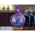 Oro drėkintuvas ir aromaterapinis kvapų difuzorius su naktine lempa, 3D RGB, 120 ml, 24 cm