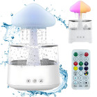 Oro drėkintuvas ir aromaterapinis difuzorius su RGB LED lempute, nuotolinio valdymo pulteliu ir USB