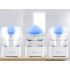 Oro drėkintuvas ir aromaterapinis difuzorius su RGB LED lempute, nuotolinio valdymo pulteliu ir USB