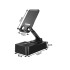Telefono ir planšetės stovas su „Bluetooth“ garsiakalbiu, juodas, 14 × 8 × 4 cm