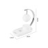 RGB mėnulio formos naktinė lempa su indukciniu įkrovikliu, USB ir Bluetooth garsiakalbiu, 10W, 28cm x 25cm x 13cm