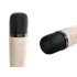 Karaoke rinkinys su 2 belaidžiais mikrofonais ir nešiojamąja „Bluetooth“ kolonėle su RGB apšvietimu – K52
