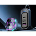 Automobilinis Bluetooth FM siųstuvas ir įkroviklis su USB ir USB-C jungtimis, Bluetooth 5.0, 12–24 V
