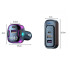 Automobilinis Bluetooth FM siųstuvas ir įkroviklis su USB ir USB-C jungtimis, Bluetooth 5.0, 12–24 V
