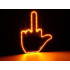 LED gestų signalizatorius automobilio galiniam stiklui su nuotolinio valdymo pulteliu, 14,5 × 11,5 cm
