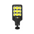 Lauko saulės LED COB šviestuvas su judesio ir sutemų jutikliais bei nuotolinio valdymo pultu, HS-8037-B, 22,5 × 9,5 cm