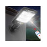 Lauko saulės LED COB šviestuvas su judesio ir sutemų jutikliais bei nuotolinio valdymo pultu, HS-8037-B, 22,5 × 9,5 cm