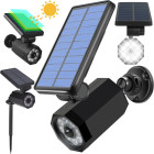 Įsmeigiamas saulės sodo šviestuvas su judesio ir sutemų jutikliais, 8 LED