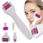 Mikroadatinis masažuoklis (derma roller) veidui, kaklui ir kūnui, 6 viename, 15 cm