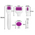 Mikroadatinis masažuoklis (derma roller) veidui, kaklui ir kūnui, 6 viename, 15 cm