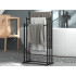 Loft stiliaus metalinis rankšluosčių stovas, juodas, 3 skersiniai, 66 cm / 76 cm / 86 cm