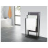 Loft stiliaus metalinis rankšluosčių stovas, juodas, 3 skersiniai, 66 cm / 76 cm / 86 cm