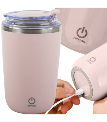 Savaime maišantis termo puodelis su USB įkrovimu, 350 ml