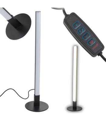 Moderni dekoratyvinė LED lempa – stalinė ir pastatoma, juoda, 40 cm