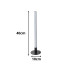Moderni dekoratyvinė LED lempa – stalinė ir pastatoma, juoda, 40 cm