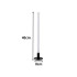 LED pastatomas šviestuvas su 3 šviesos režimais, juodas, 40 cm