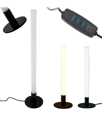 LED pastatomas šviestuvas su 3 šviesos režimais, juodas, 40 cm