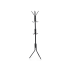 Pastatoma drabužių kabykla su 12 kablių, juoda, 174 cm aukščio, 41 cm pagrindo pločio