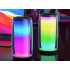 Nešiojamasis belaidis „Bluetooth“ boomboksas su RGB apšvietimu, FM radiju, USB ir AUX, 18cm x 8,5cm x 8,5cm