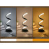 Spiralinė LED stalinė lempa, 3 šviesos spalvos, USB, reguliuojamas ryškumas, 10cm x 25cm