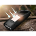 Rankinis dinamo ir saulės energija įkraunamas žibintuvėlis su 3 LED ir segtuku, 12,5 × 2,5 × 4,5 cm