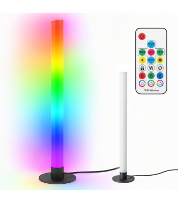 LED RGB pastatomas šviestuvas, juodas, 40 cm