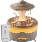 Oro drėkintuvas, kvapų difuzorius ir LED lempa, UFO formos, su nuotolinio valdymo pulteliu, 14cm x 17cm