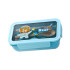 Pietų dėžutė su skyreliais ir stalo įrankiais, 1 l, 21 × 12,5 × 7,5 cm