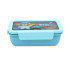 Pietų dėžutė su skyreliais ir stalo įrankiais, 1 l, 21 × 12,5 × 7,5 cm