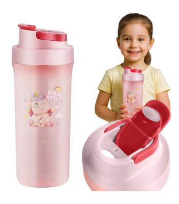 Vaikiška vandens gertuvė mokyklai ir darželiui, rožinė, 500 ml