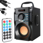 Belaidis „Bluetooth“ garsiakalbis su radiju, pultu ir ekranu, A11, 19 × 15 × 12 cm