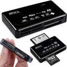 USB atminties kortelių skaitytuvas CF, SD, microSD, XD, MS, MMC