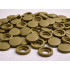 Baldinių varžtų galvučių dangteliai, auksiniai, 100 vnt., 13mm
