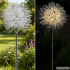 Saulinių LED sodo lempų „Kiaulpienė“ rinkinys, 2 vnt., 70 cm