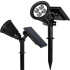 Saulės sodo šviestuvas, įsmeigiamas, 4 LED, 3 režimai