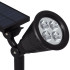 Saulės sodo šviestuvas, įsmeigiamas, 4 LED, 3 režimai