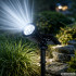 Saulės sodo šviestuvas, įsmeigiamas, 4 LED, 3 režimai