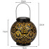 Juodas dekoratyvinis LED saulės žibintas-lampionas, pastatomas arba pakabinamas, 22 cm