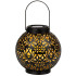 Juodas dekoratyvinis LED saulės žibintas-lampionas, pastatomas arba pakabinamas, 22 cm