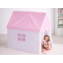 Didelė rožinė vaikiška pilies palapinė, 98 × 130 × 125 cm