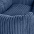 Šunų guolis-sofa su paaukštintais kraštais, iš briaunoto audinio, neslystančiu pagrindu, mėlynas, L, 84 × 65 cm