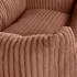Rudas šuns guolis-sofa iš rumbuoto audinio, L, 84 × 65 cm