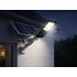 Saulės lauko sieninis šviestuvas su sutemų jutikliu ir nuotolinio valdymo pultu, 154 LED, 1600W
