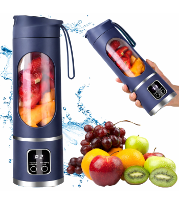 Nešiojamas belaidis USB trintuvas kokteiliams ir glotnučiams, mini, 500 ml, 25 cm x 8 cm