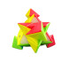 Edukacinė loginė piramidės formos kubo dėlionė „Pyraminx“, 9,5 cm x 9,5 cm x 9,5 cm