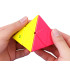 Edukacinė loginė sukamoji piramidės formos dėlionė „Pyraminx“, 9,5 cm x 9,5 cm x 9,5 cm