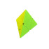 Edukacinė loginė sukamoji piramidės formos dėlionė „Pyraminx“, 9,5 cm x 9,5 cm x 9,5 cm