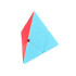 Edukacinė loginė sukamoji piramidės formos dėlionė „Pyraminx“, 9,5 cm x 9,5 cm x 9,5 cm