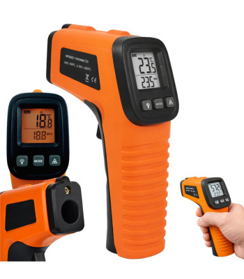Bekontaktis lazerinis pirometras, temperatūros matuoklis –50–+550 °C