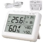 Magnetinė orų stotelė su LCD termometru, higrometru ir laidiniu zondu